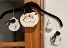 4 Hand Crafted Snowman Ornaments Cans Glitter Gourds Super Cute! 🔥🔥 — photo 1