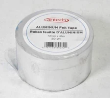 Cantech Aluminum Foil Tape Duct Seal Roll 1-7/8" x 148' 72mm x 45m 89-21