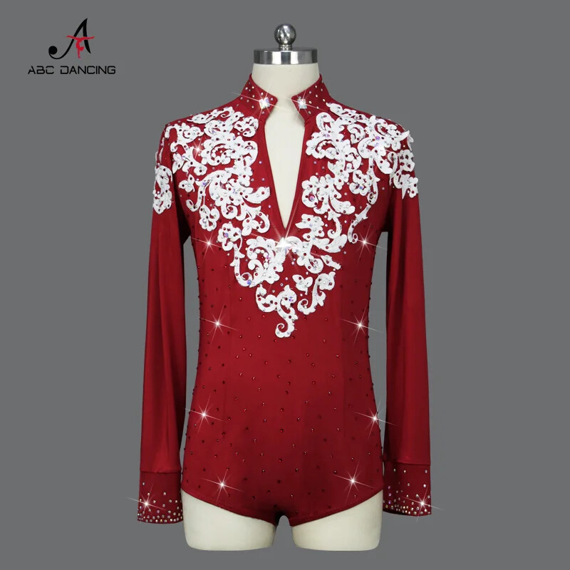 2023 Nuevo Hombre Baile Latino Competición Atuendo, Top, Vestido de Baile Atuendo