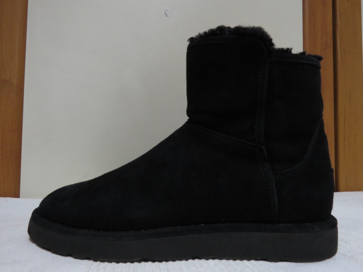 UGG® AUSTRALIA ABREE II MINI BLACK SUEDE ZIP UP BOOTS UK 5.5 EU 38
