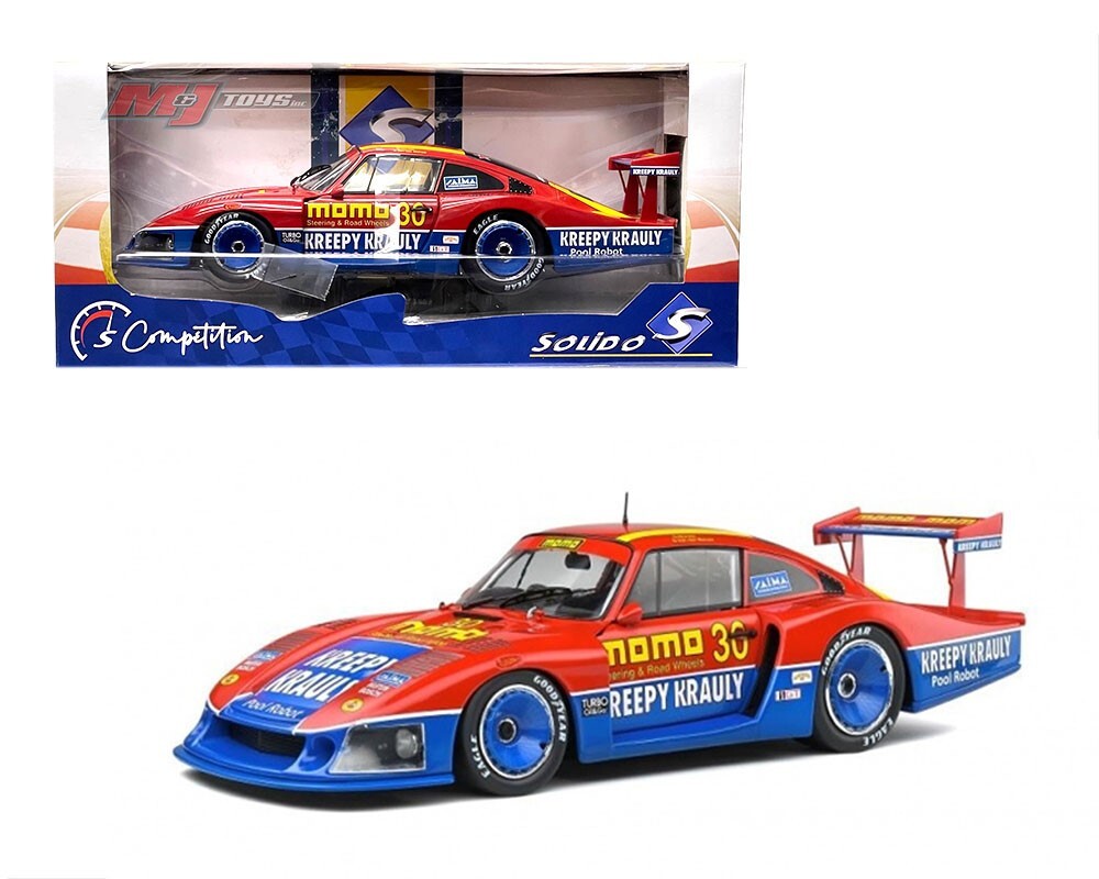 Solido 1:18 1983 Porsche 935 Mobydick 6H Mid Ohio Diecast Model S1805404 Red