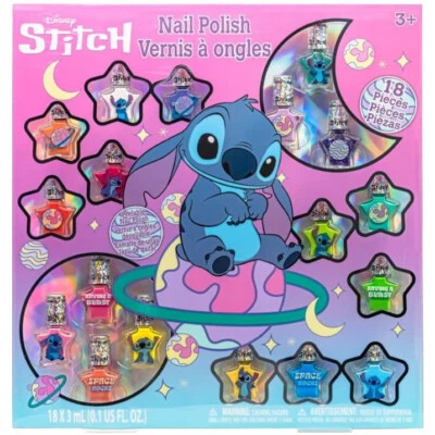 Set Smalto 18 Pezzi Disney Stitch Regalo di Natale per Qualsiasi Super Fan Lilo & Stitch