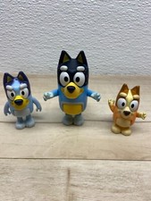Disney Bluey Blue Dad  Bingo Set Of 3 Plastic Figures