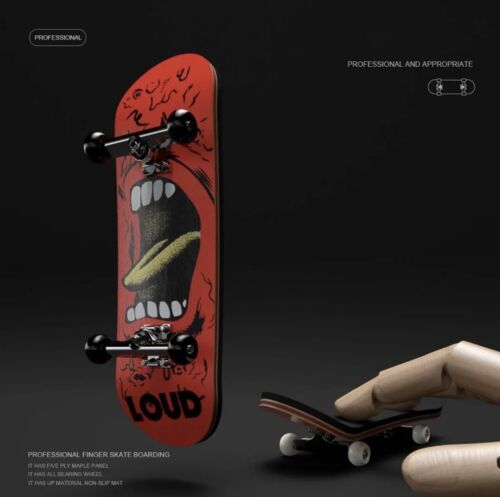 SkateBoard Wooden Fingerboard Toy Professional Set Of 10 With Bearing Wheel - Picture 5 of 16