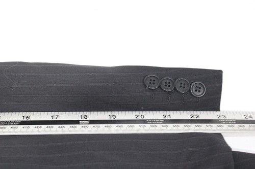 Ted Baker Mens Suit Jacket 38 Short Black Pinstripe Blazer Wool Blend Elevated - Picture 15 of 16