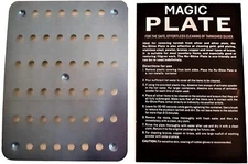 Magic silver metal cleaning plate -  removes tarnish, restores shine to metals