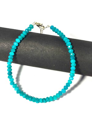 Amazonite Bracelet-Natural amazonite beaded Bracelet 4mm