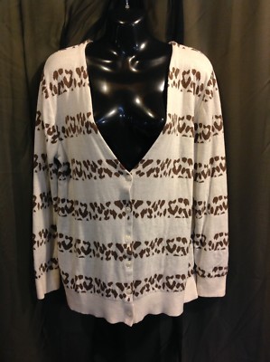 NORTH CREST CLASSIC  CARDIGAN SWEATER  Women's Size XL