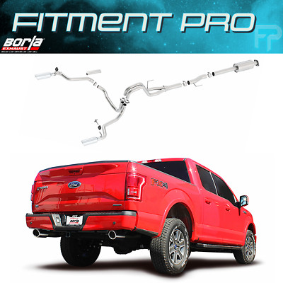 Borla 140616 Cat-Back Dual Exhaust ATAK For 2015-2020 F150 2.7L/3.3L/3.5L/5.0L