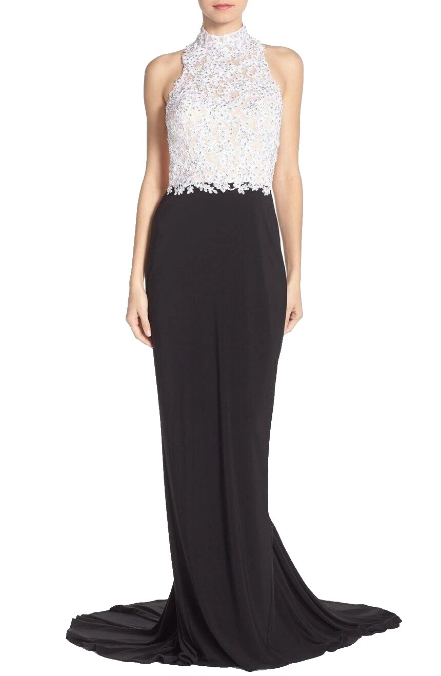 Vestidos de dama de honor Sin Mangas de Encaje Negro