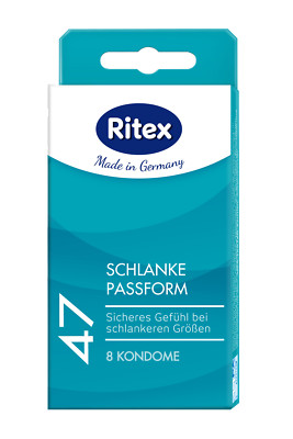 Frei Haus: 8 Ritex 47mm Kondome - extra kleine Kondome, schlanke Passform