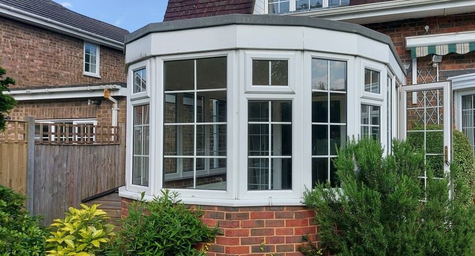 Conservatory NO RESERVE Used White UPVC Double Glazed Windows eBay