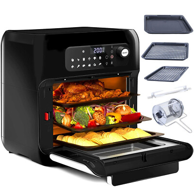 Mini Backofen Fritteusen Heißluft Ofen Friteuse Air Fryer Heißluftfritteuse XXL