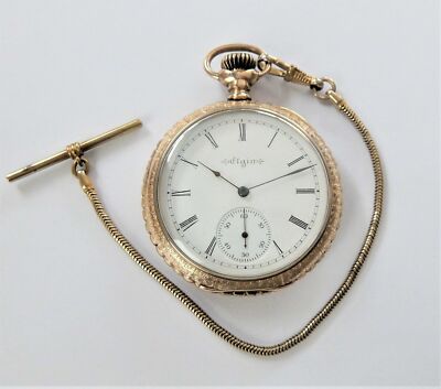 Gold Filled Elgin 14k Gold Pocket Watch Value 1897 14k Gold Filled