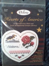 The Victoria Sampler - Hearts of America - 37 States available, You choose