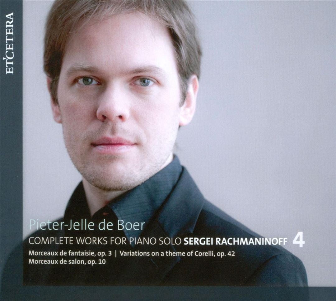 Pieter-Jelle de Boer Rachmaninoff Complete Piano Solo Works Vol 4 New CD