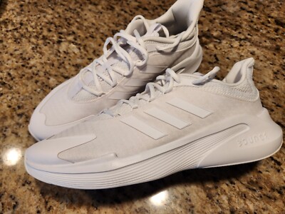 Adidas Alphaedge + Men's Size 12.5 White Lace Up Sneakers Shoes 