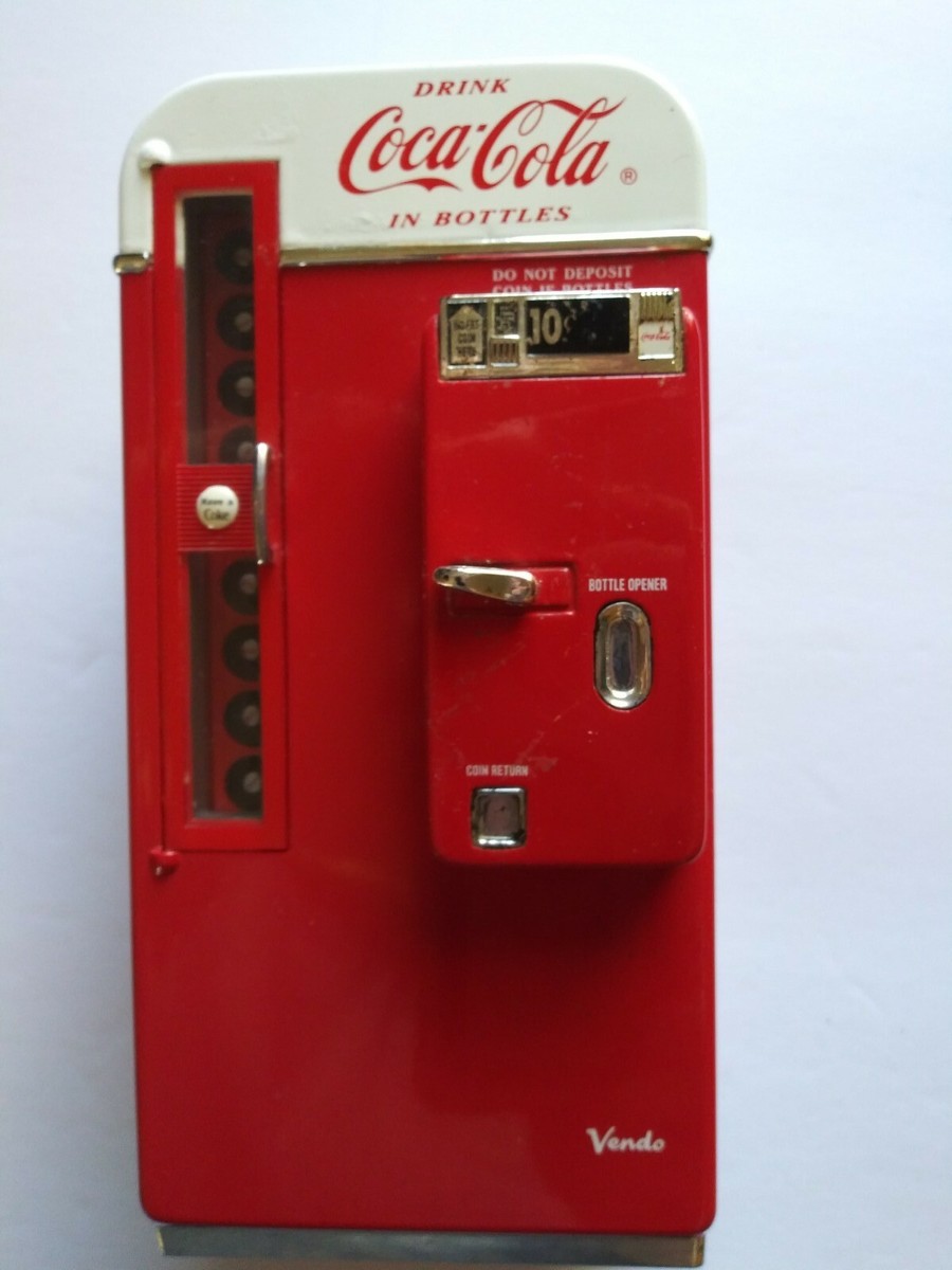 Coca-Cola Vendo 音楽貯金箱 Coca Cola Collectible Musical Bank Vending Machine - YouTube