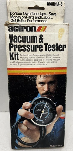 ACTRON VACUUM & PRESSURE TESTER KIT Model A-3 Made in U.S.A - GREAT CONDITION!!