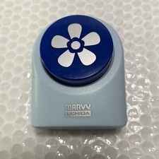 Marvy Uchida JUMBO Light Blue FUN FLOWER Paper Cutout/Punch for Scrapbooking