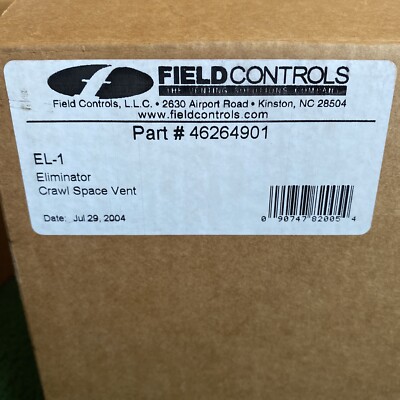 Field Controls EL-1 Eliminator  Crawl Space Foundation Vent Fan 46264901