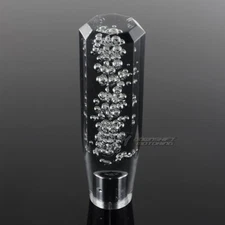 JDM Universal Octagon Crystal VIP Manual Bubble Shifter Shift Knob 150mm SMOKED