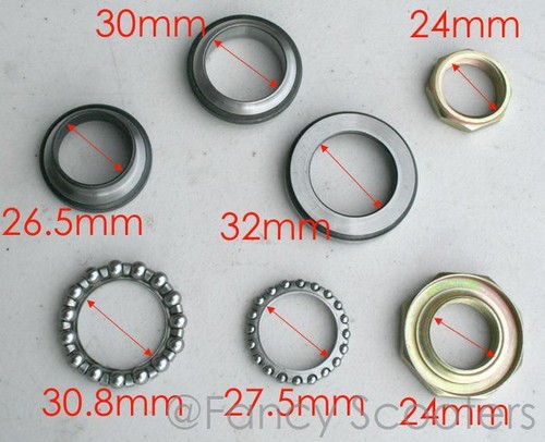 TRIPLE TREE CENTER POST BEARING FOR PEACE TPGS-811,TPGS-824 50CC 150CC - Picture 2 of 5