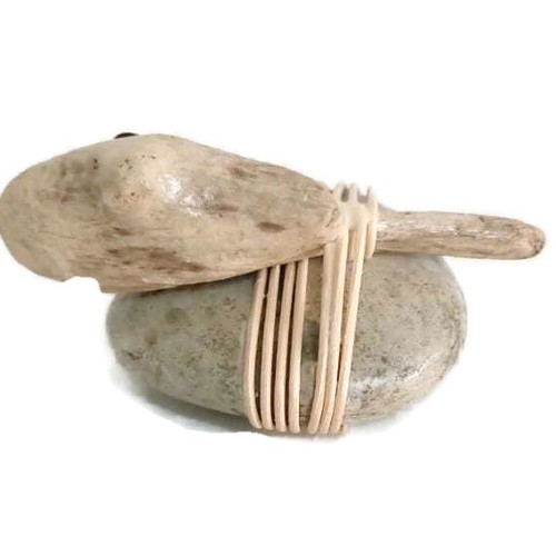 Purkidiska Design sculptural Carved Floating driftwood wood & Stones Black Sea  - Bild 8 von 8