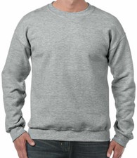 Mens Sweatshirt Heavy Blend Crew Neck Plain Jumper Pullover Casual High Quality