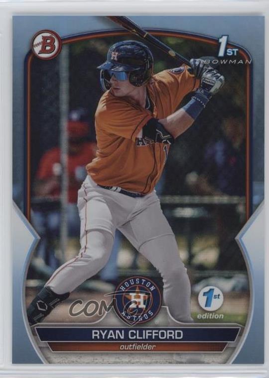 2023 Bowman 1st Edition Sky Blue Foil Ryan Clifford #BPPF-10