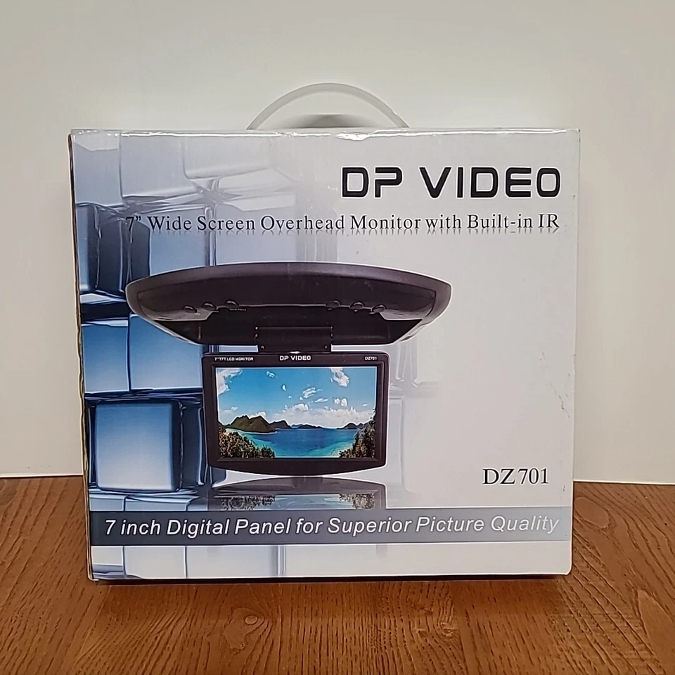 DP VIDEO DZ701 7" Wide Screen Overhead Monitor With Built In IR  - Image 3 of 4