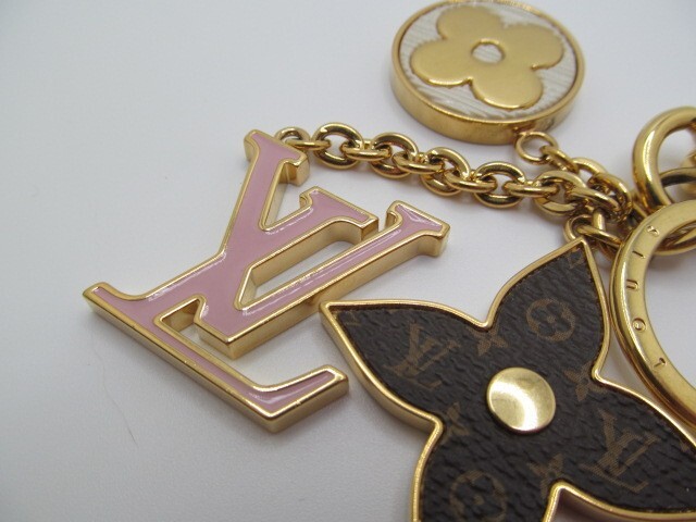 Authentic Louis Vuitton Spring Street Pink Logo Key Chain