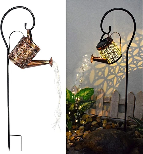 Solar Watering Can Light Garden Outdoor Waterproof Kettle Yard Art Lamp Decor US - Picture 5 of 18