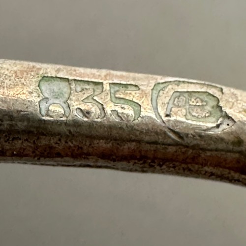 Hildesheimer Rose Demitasse Spoon Ornate Albert Bodemer Continental Silver 835 - Picture 5 of 5