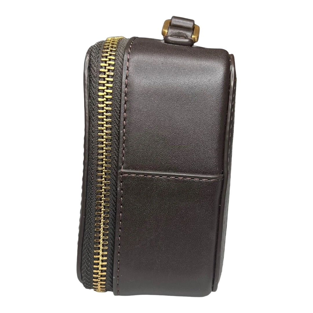 Mini borsa a tracolla Tory Burch Britten tessuto manico superiore catena