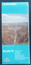 1978 Colorado  road map Standard oil gas Royal Gorge cover