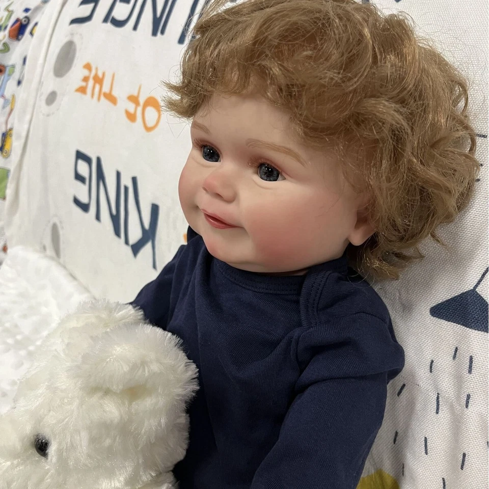 Muñeca Bebé Renacido 3D Suave 22" Recién Nacido Real Real Realista Linda Niña Niño Regalos Foto 4 de 4