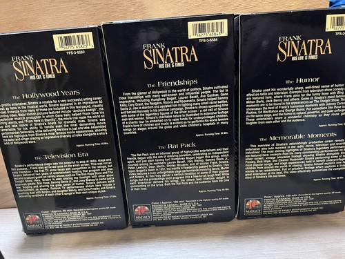 FRANK SINATRA “HIS LIFE AND TIMES” 10 VHS TAPES COLLECTORS EDITION SET Box ship - Picture 2 of 5