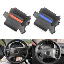 Handnähen Lenkradabdeckung Lederbezug Trim für BMW 3er E36 E46 X3 E83 X5 E53