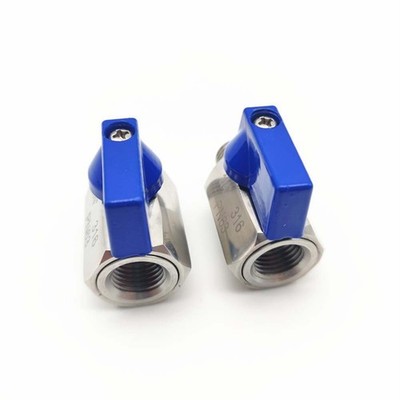 304 SS für Mini Kugelhahn für Luft Flüssigdampfsysteme Außen Innengewinde En
