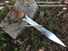 Espada exterior premium forjada a mano J2 acero caza romana gladio lista para la batalla