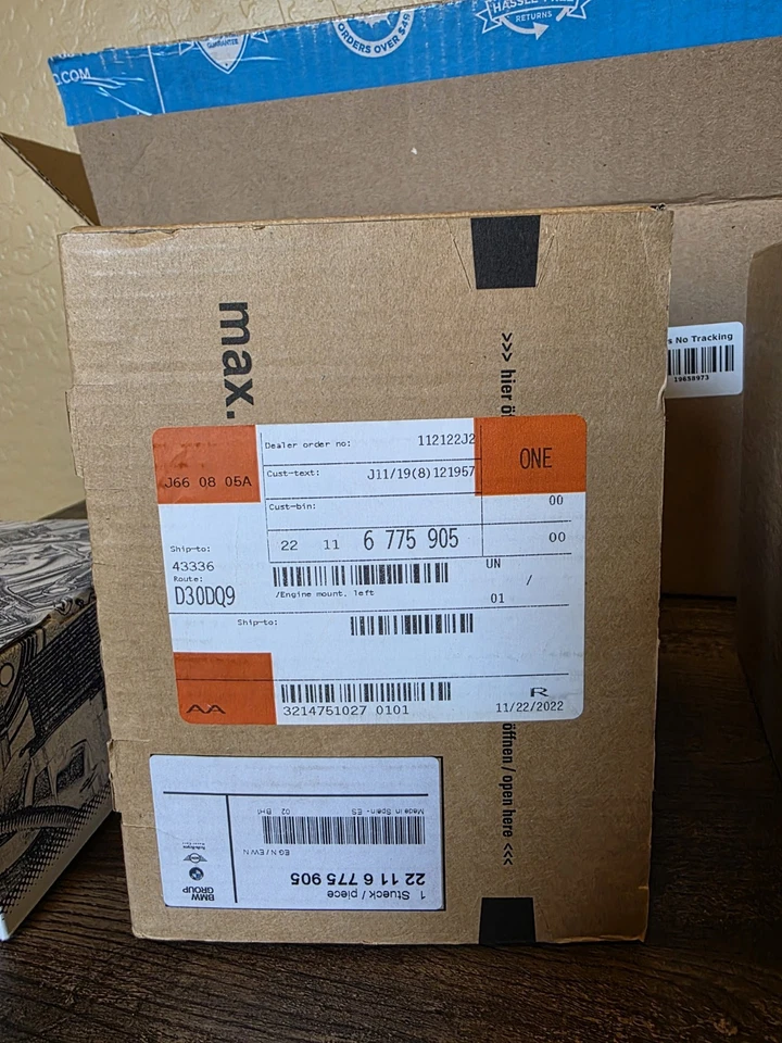 Soportes de motor izquierdo/derecho BMW 550i F10 y montaje de transmisión. Foto 4 de 4