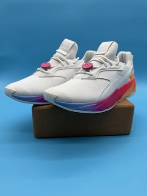 PUMA Fier Nitro Pop White Pink Orange Purple Mesh Sneakers Women US 8 EU 38.5