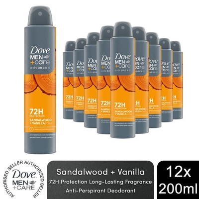 Dove Men+Care Advanced Deo Spray für 72 Stunden Schweißschutz 200ml, 12er Pack