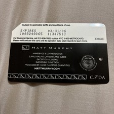 METROCARD Matt Murphy