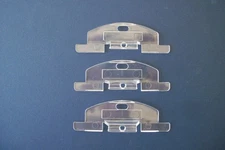 3 Hunter Douglas Clear Plastic Handles for 3/8" Pleat Cordless Shades