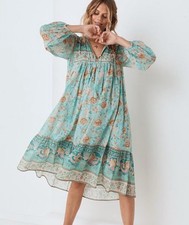 SPELL & THE GYPSY COLLECTIVE Seashell Midi Boho Dress Size XS SP11