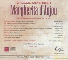 DAVID PARRY GIACOMO MEYERBEER: MARGHERITA D'ANJOU NEW CD