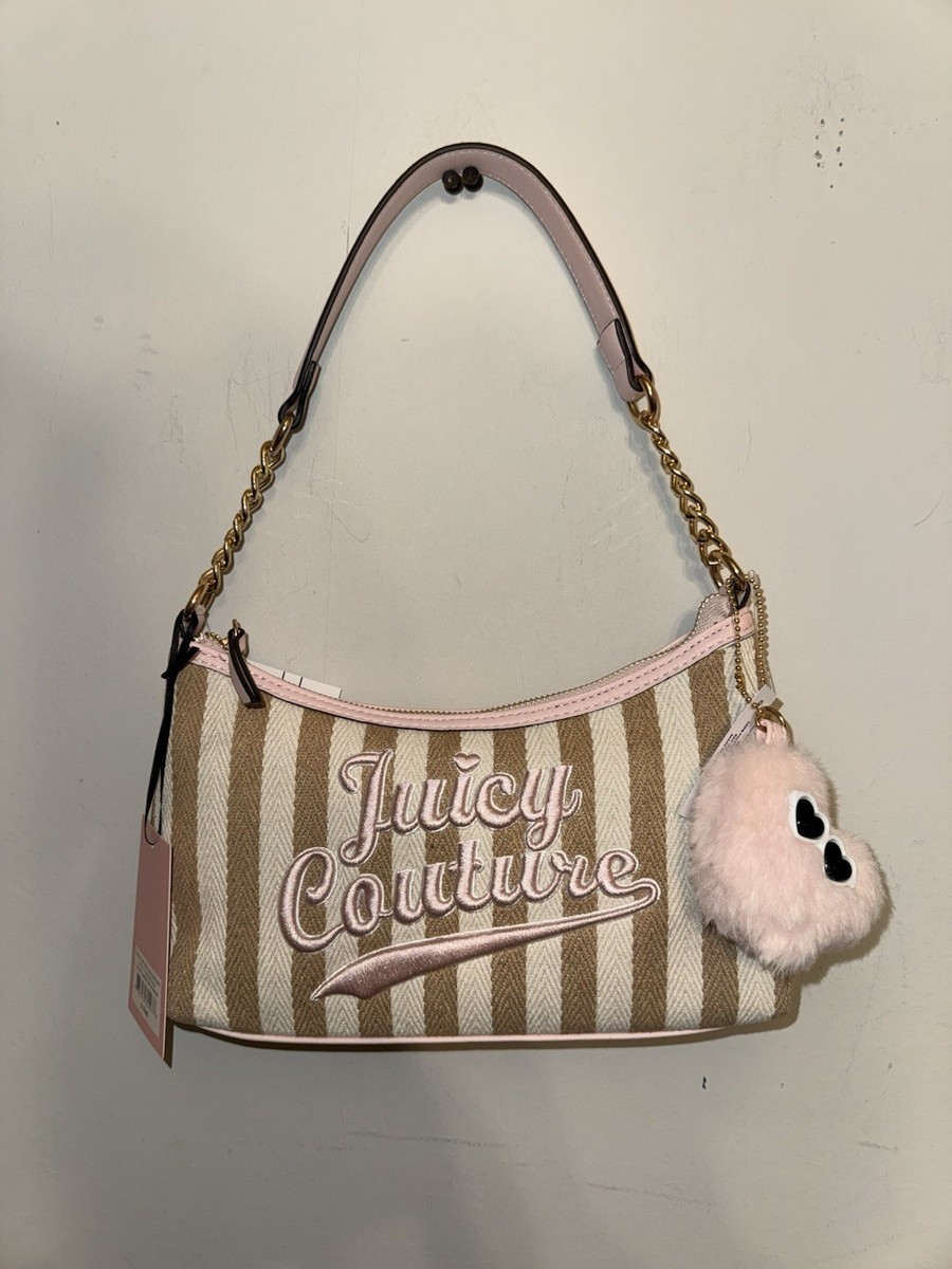 Juicy Couture Free To Be Juicy Shoulder Bag Sandstone Stripe #9 | eBay