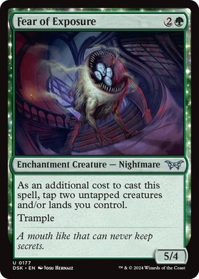 Fear of Exposure DSK 177 MTG Duskmourn: House of Horror Uncommon Normal EN NM
